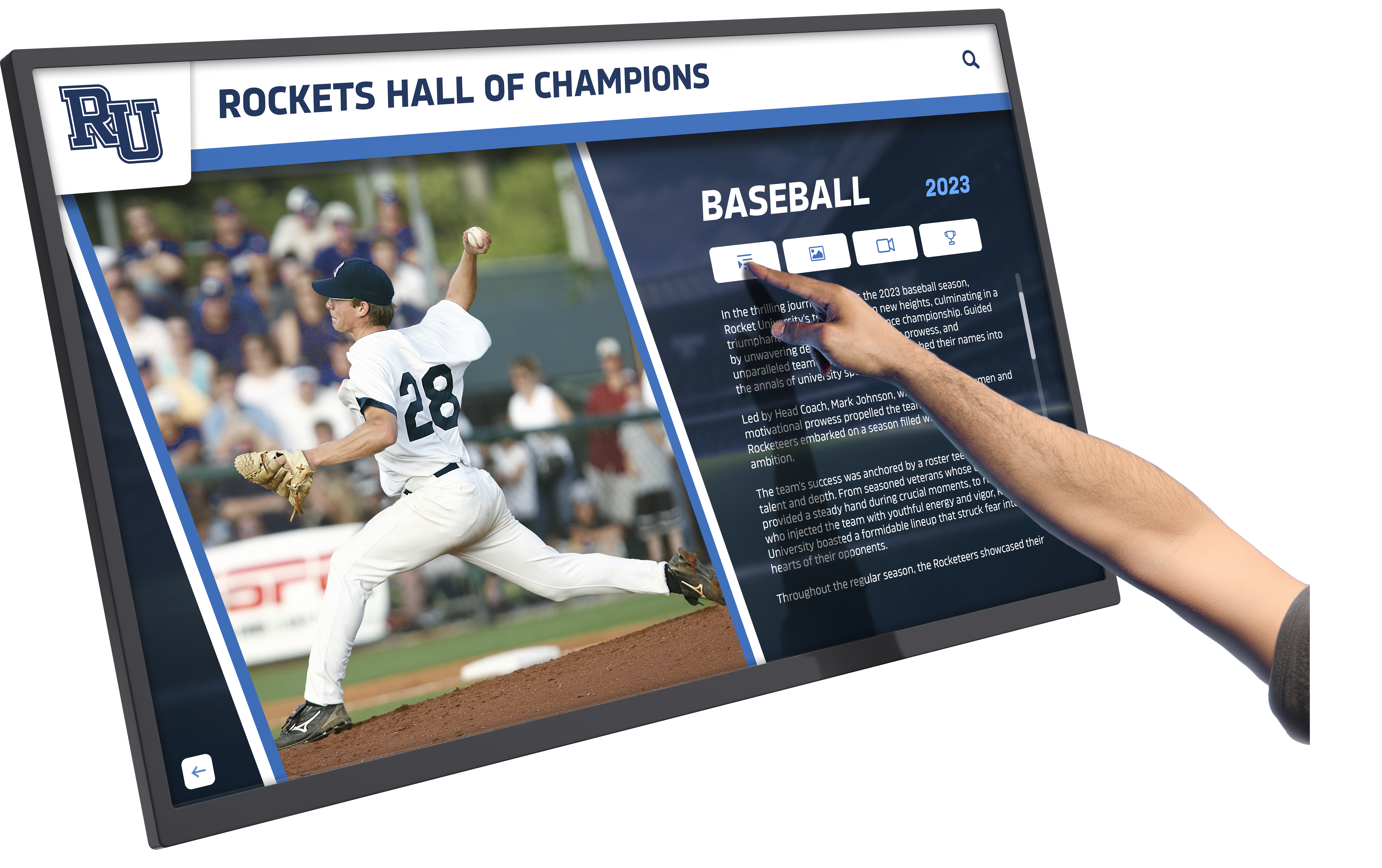 Interactive coaching display