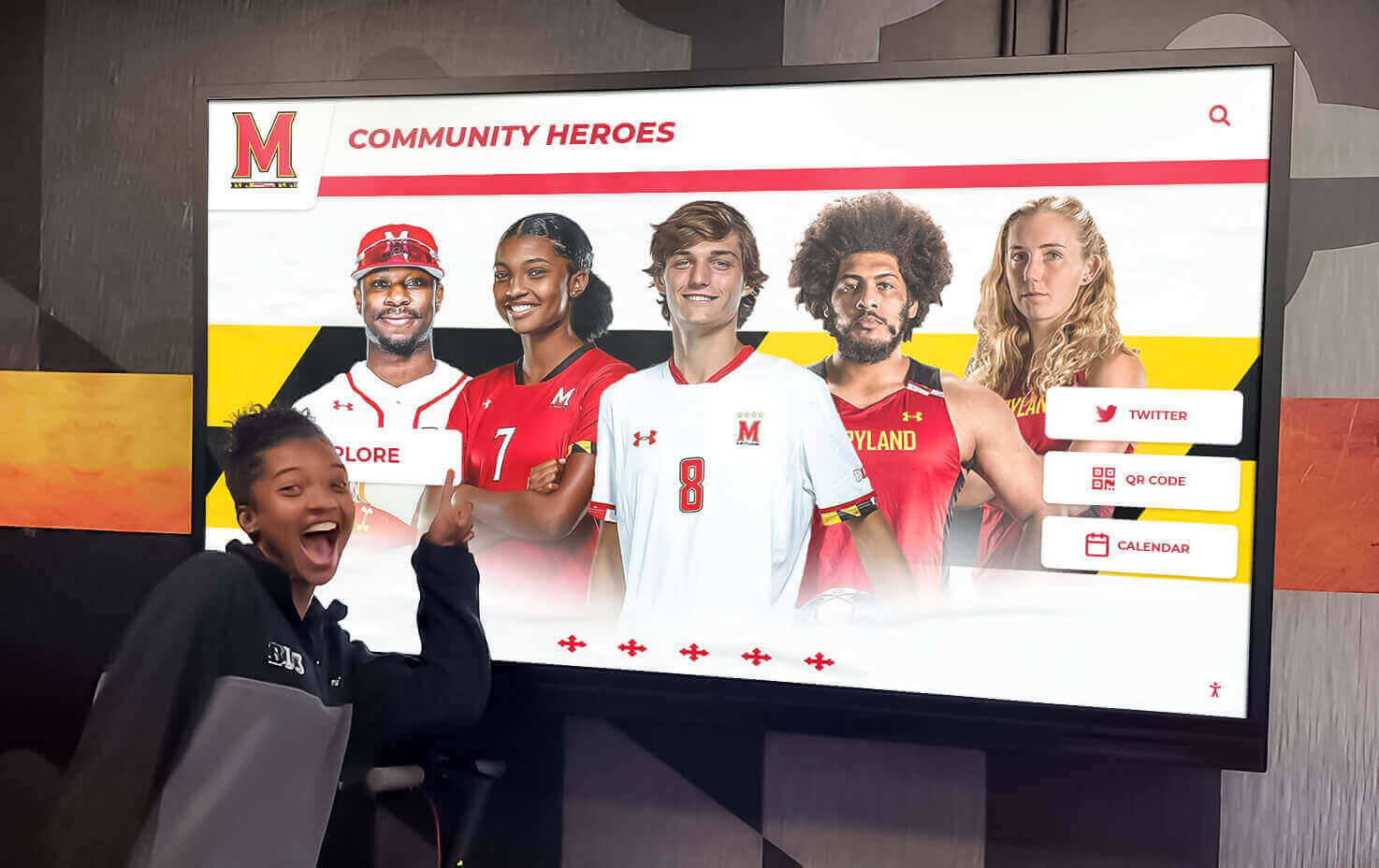 School spirit celebration display